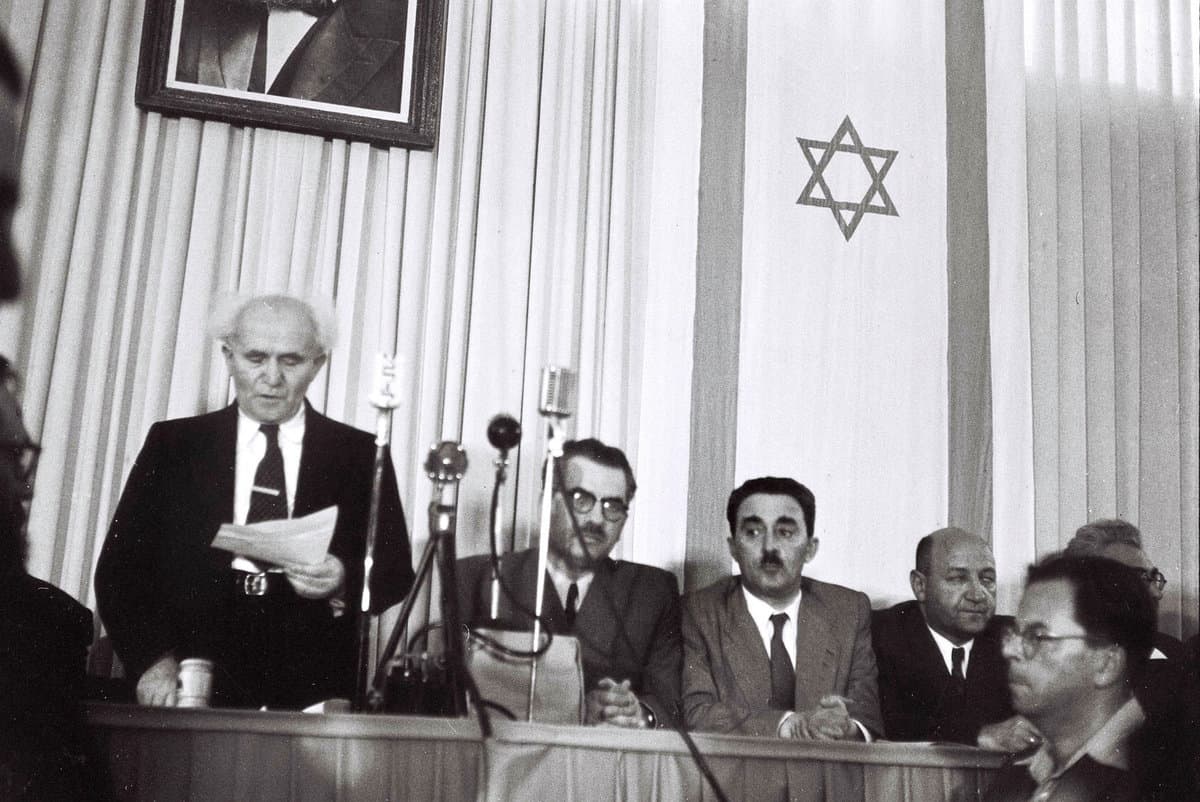 Ben Gurion declares State of Israel