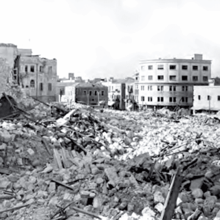 Palestinian buildings, April 1948