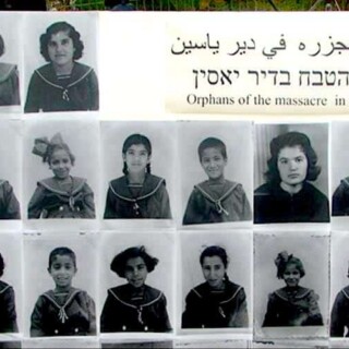 Orphan survivors from massacre in Deir Yassin, April 1948
